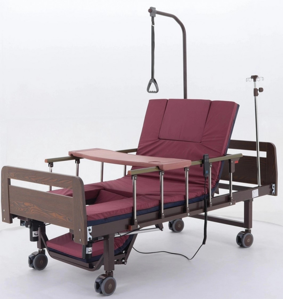 Медицинская кровать для лежачих больных Мед-Мос YG-2 ЛДСП электрическая, без т/у с матрасом
